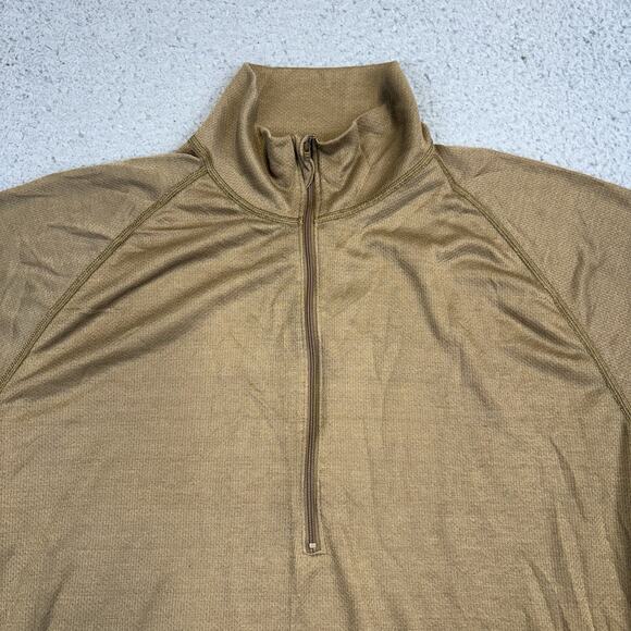 SEKRI PCU Level 1 Long Sleeve Shirt Men's Large 1/4 Zip Brown NEW - Picture 2 of 7